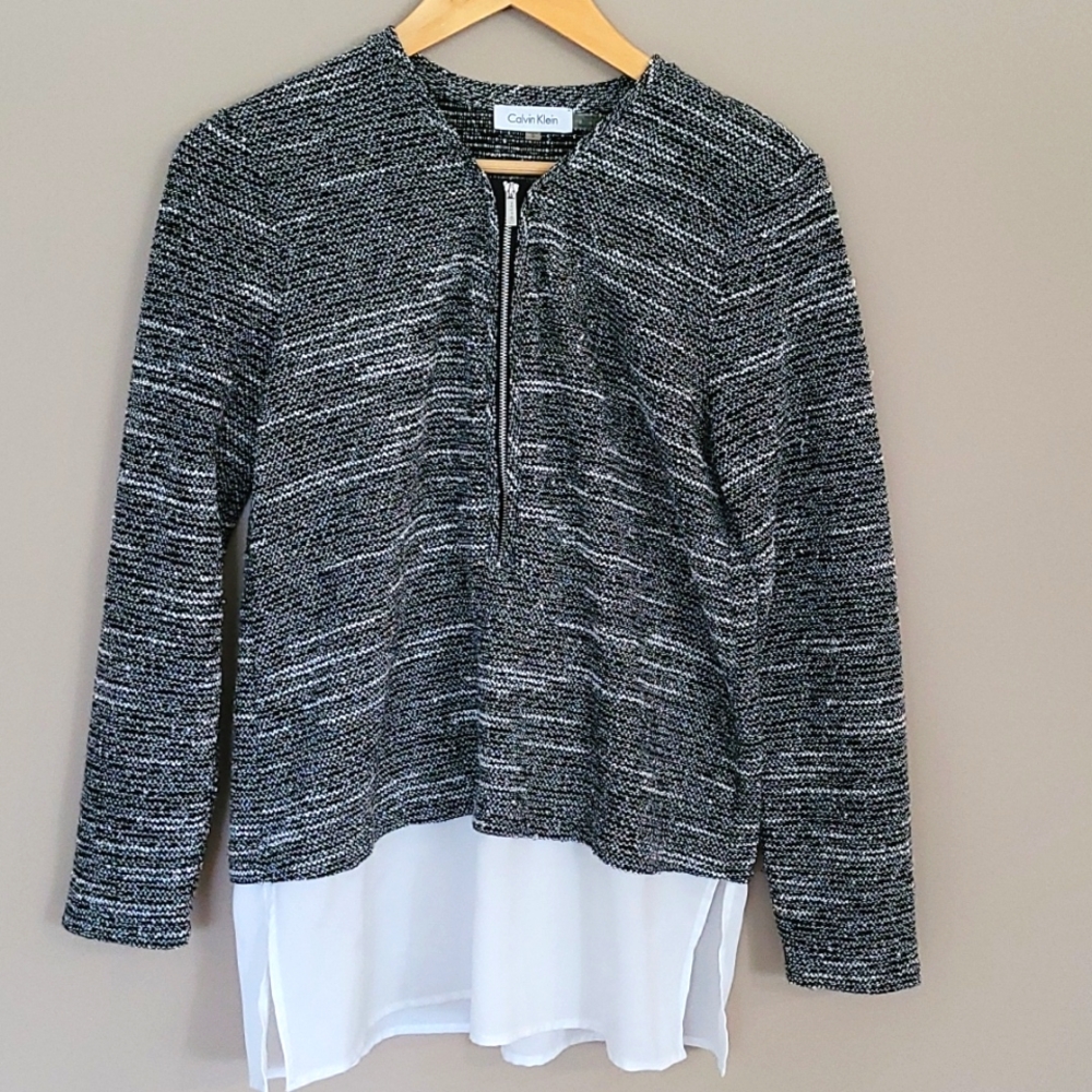 Calvin Klein layered blouse -S